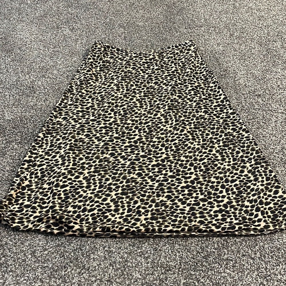 J. Crew Leopard Slip Skirt